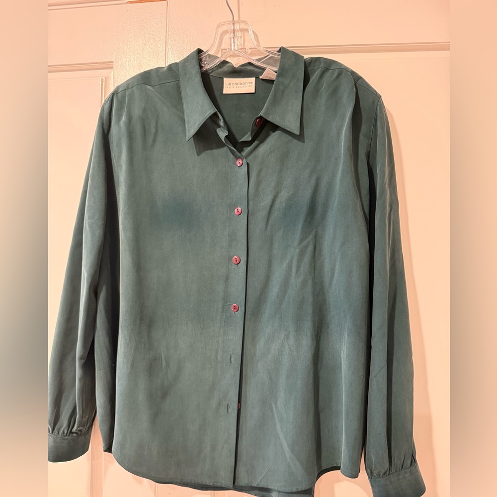 Teal Button-Up Shirt